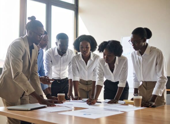 Firefly_students from cameroon learning project management. also in the groug are business p 49575