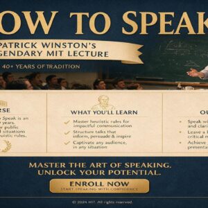 Master The Art Of Speaking From An MIT Professor